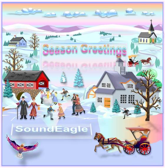 SoundEagle in Art, Society, Community, Winter Scene and Season Greetings