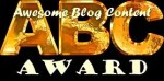 Awesome Blog Content Award