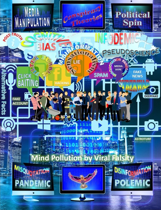 Misquotation Pandemic and Disinformation Polemic: Mind Pollution by Viral Falsity on Social and News Media